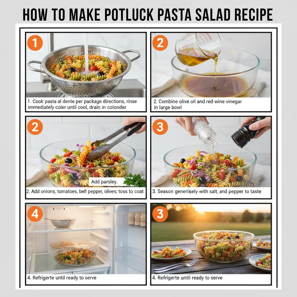 How to make potluck pasta salad recipe