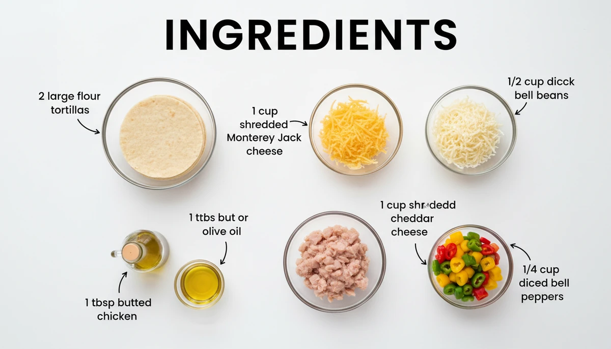 quesadilla recipe ingredients
