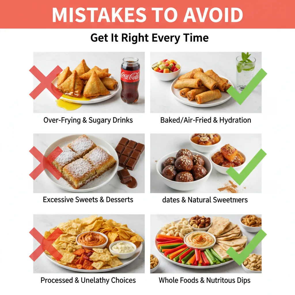 Ramadan snacks common mistakes