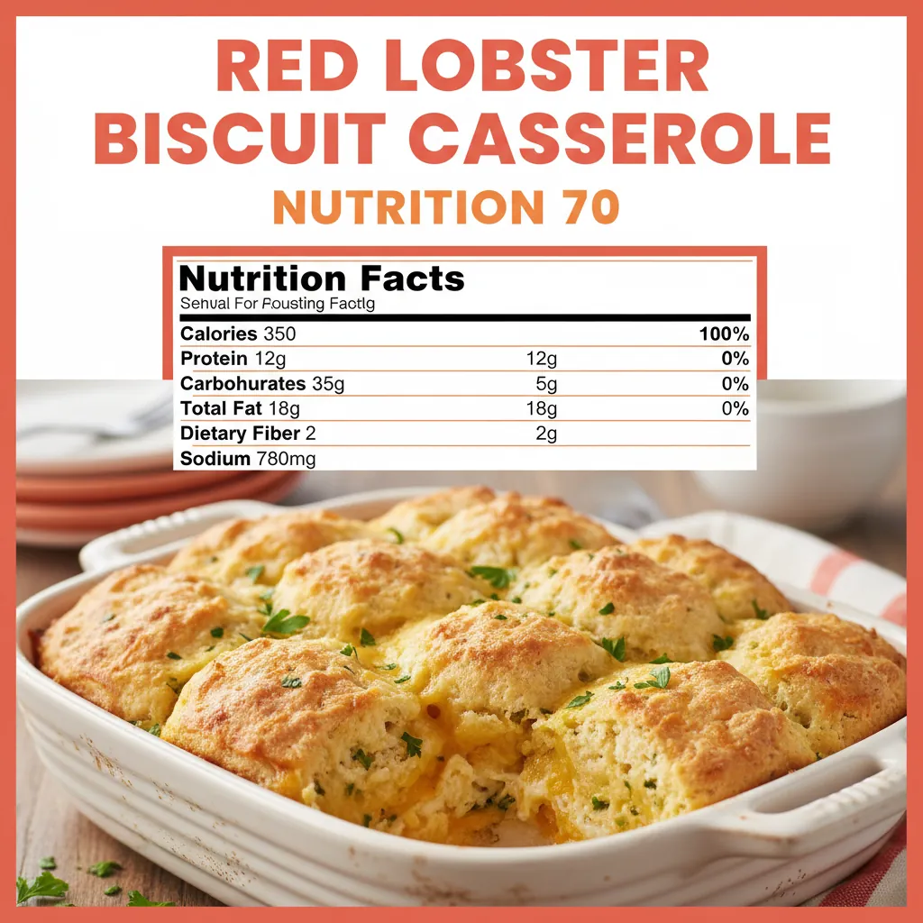 Red Lobster biscuit casserole recipe nutritional information