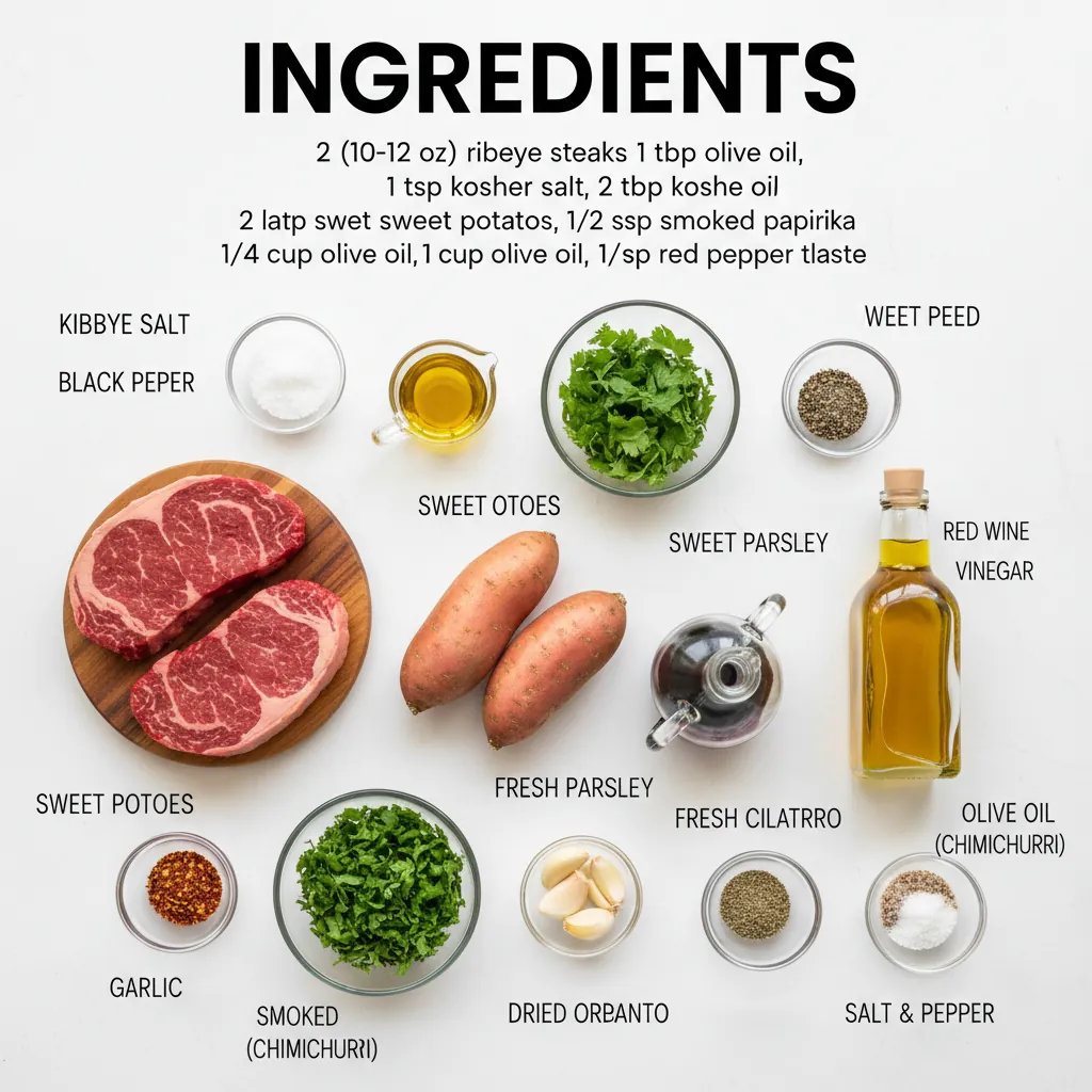 ribeye chimichurri recipe ingredients