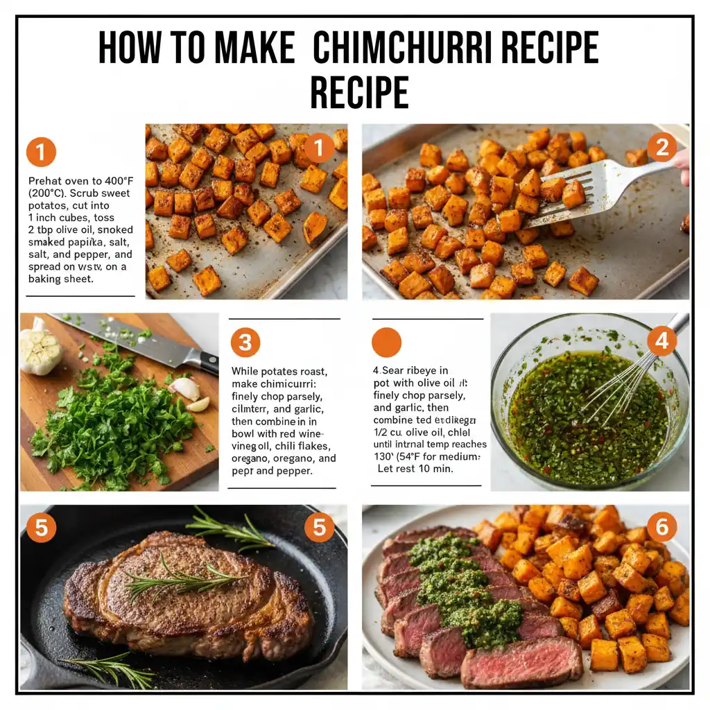 How to make ribeye chimichurri recipe