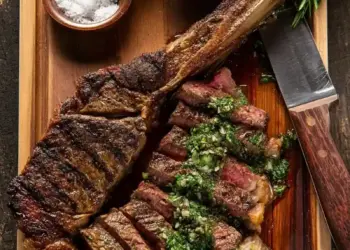 ribeye steak chimichurri recipe featured