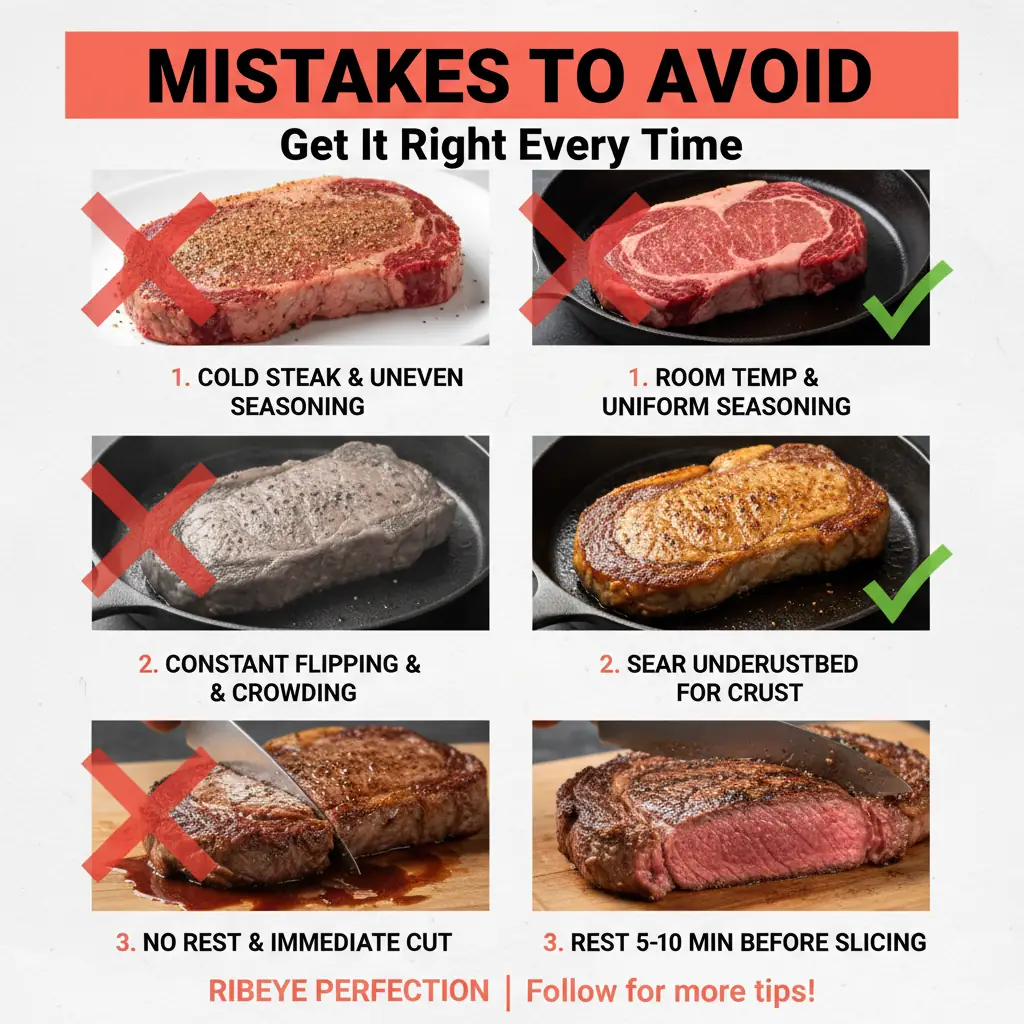 ribeye steak recipe common mistakes