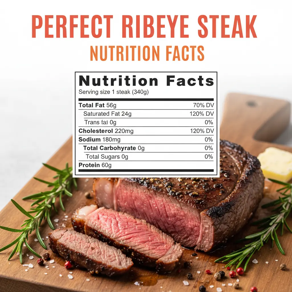 ribeye steak recipe nutritional information