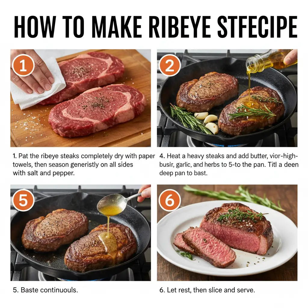 How to make ribeye steak recipe