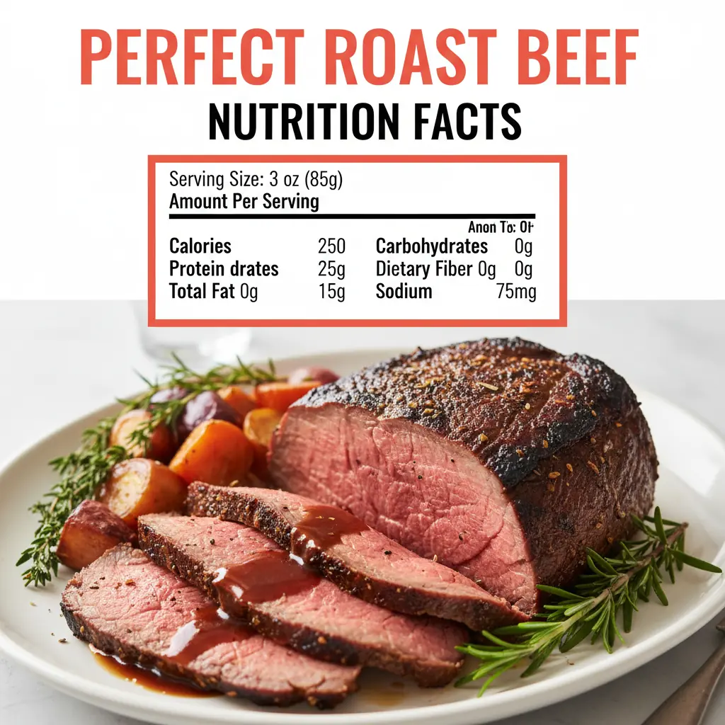 roast beef recipe nutritional information