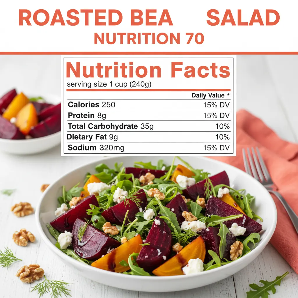 roasted beet salad nutritional information