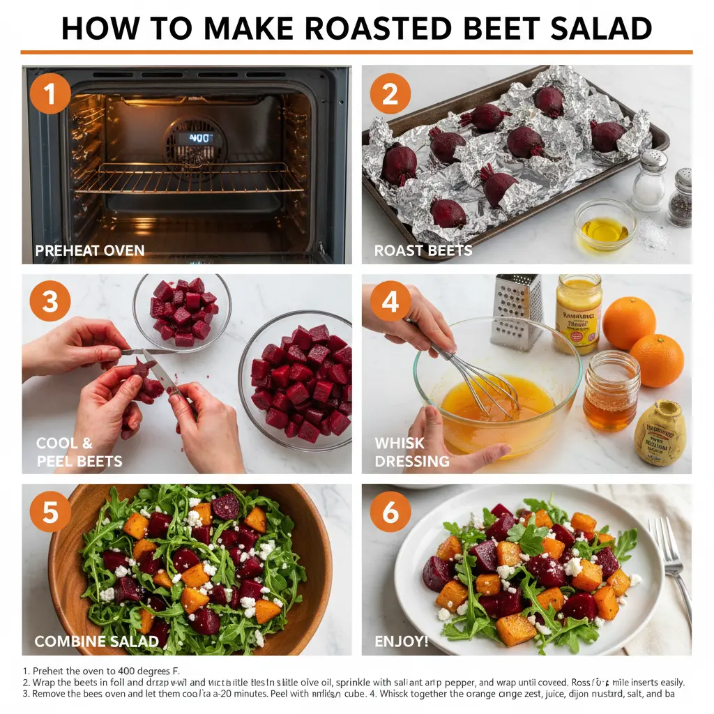 How to make roasted beet salad
