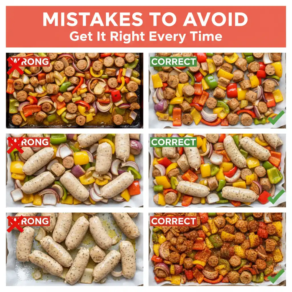 sheet pan sausage and peppers recipe common mistakes
