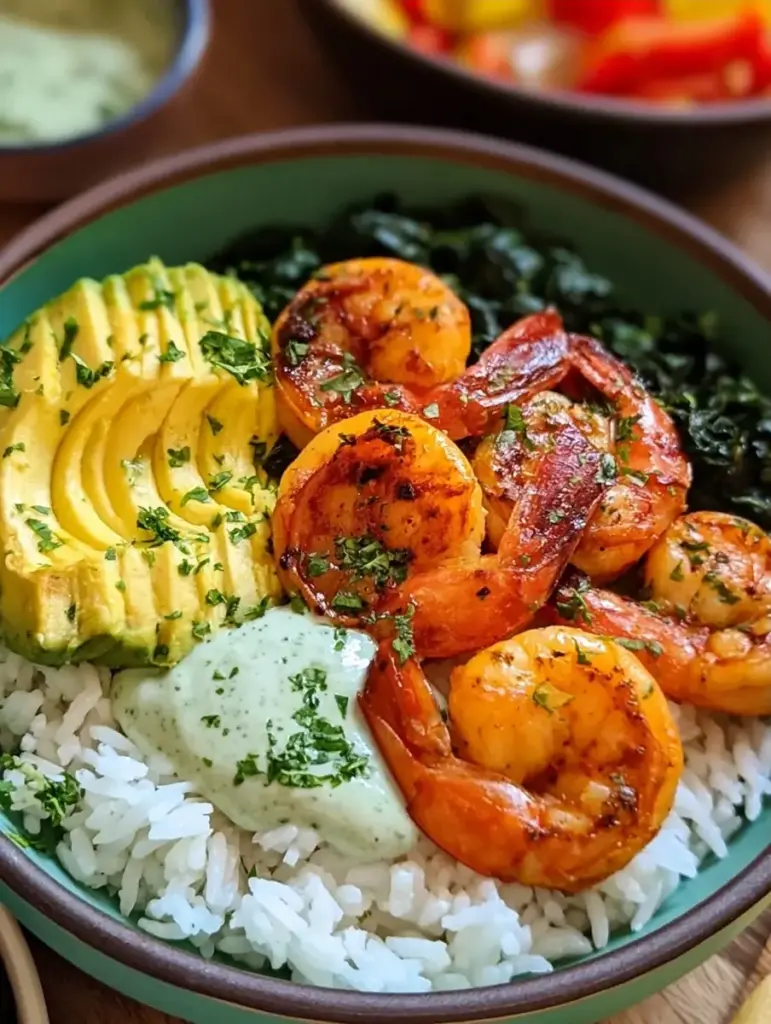 shrimp rice bowl recipe recipeCard1