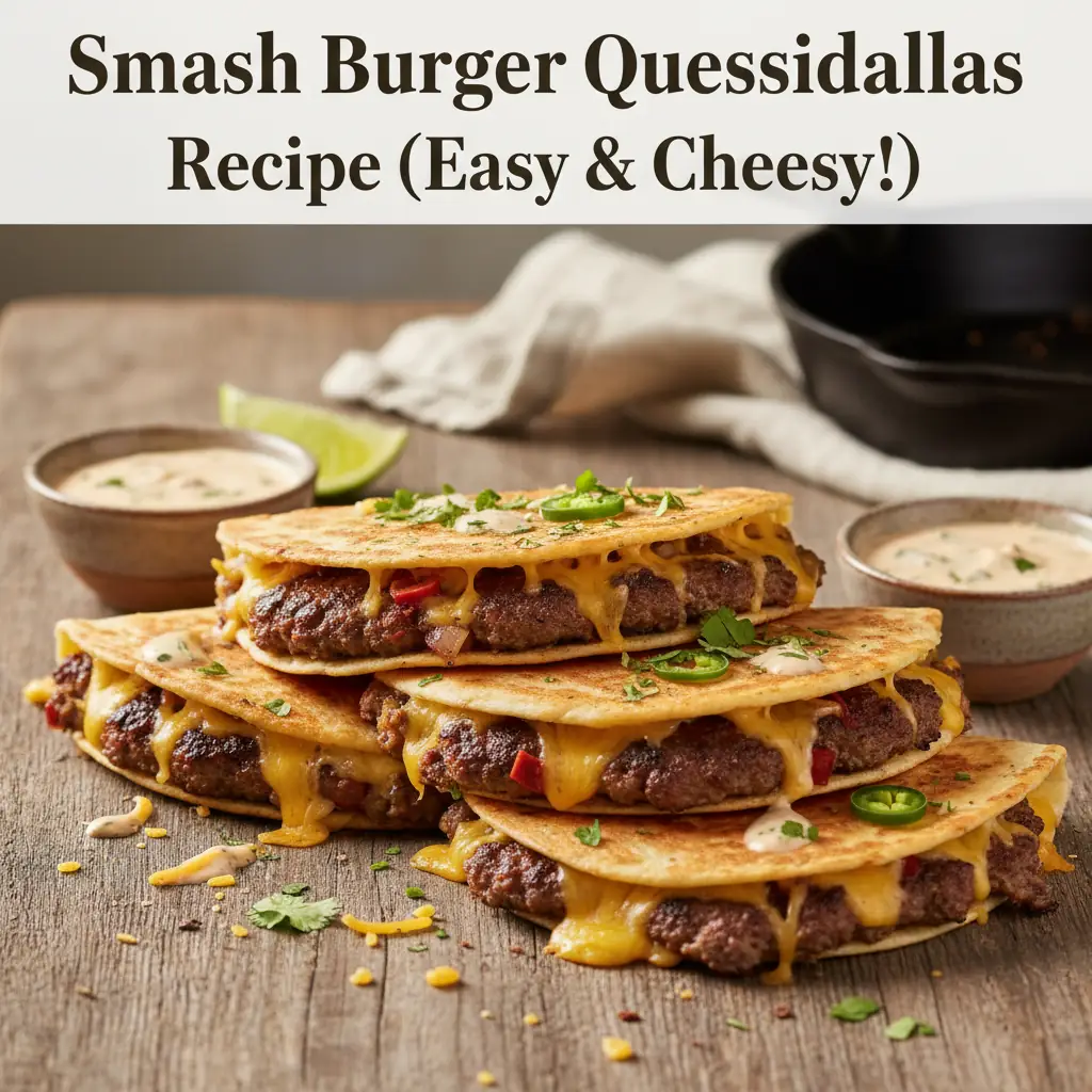 smash burger quesadillas featured