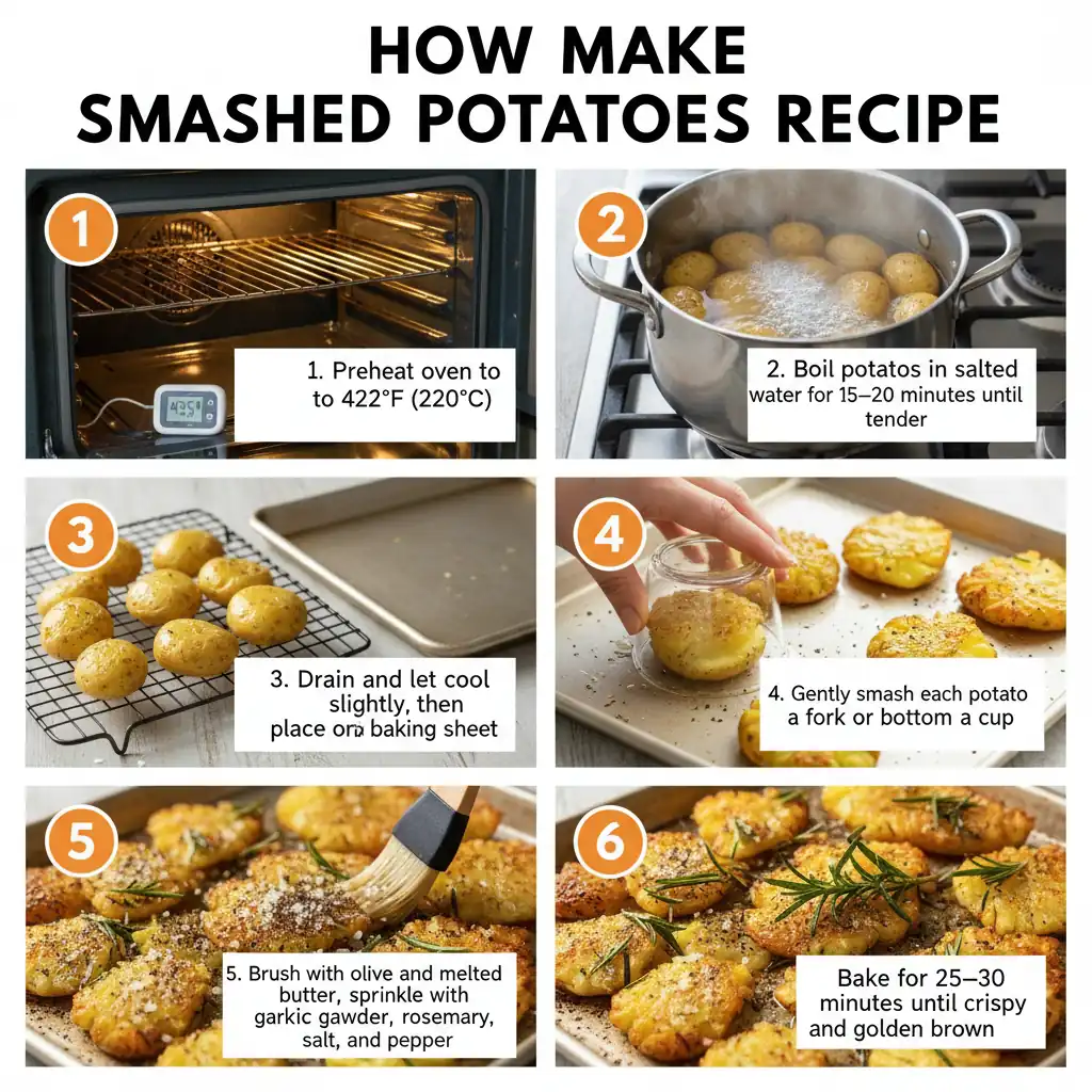 How to make smashed potatoes recipe