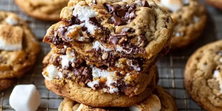 s'mores cookies recipe featured