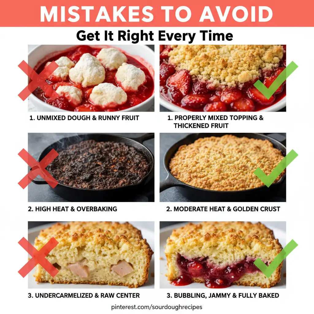 sourdough strawberry cobbler recipe common mistakes