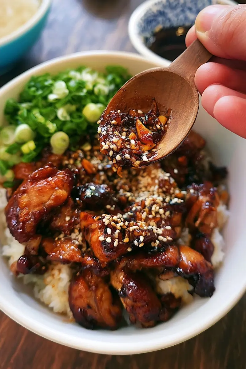 Why you'll love soy glazed chicken rice bowl