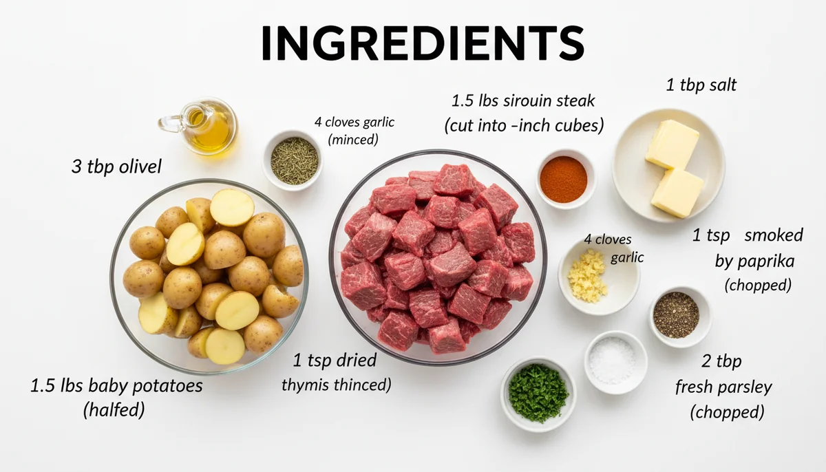 steak bites and potatoes recipe ingredients
