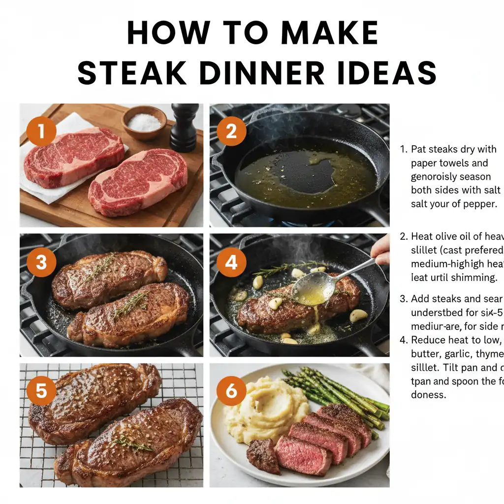 How to make steak dinner ideas