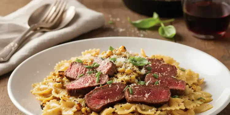 steak pasta recipe featured