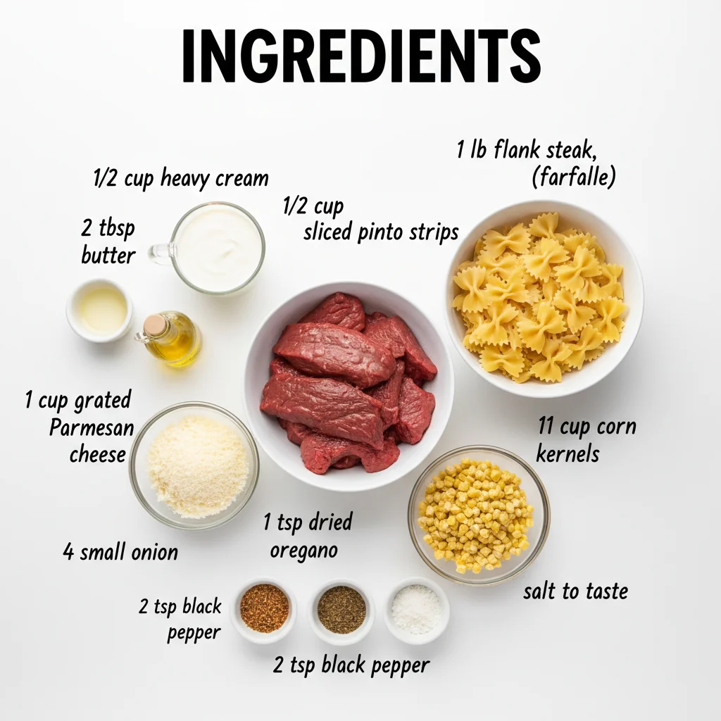 steak pasta recipe ingredients