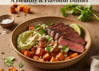 steak sweet potato bowl recipe featured