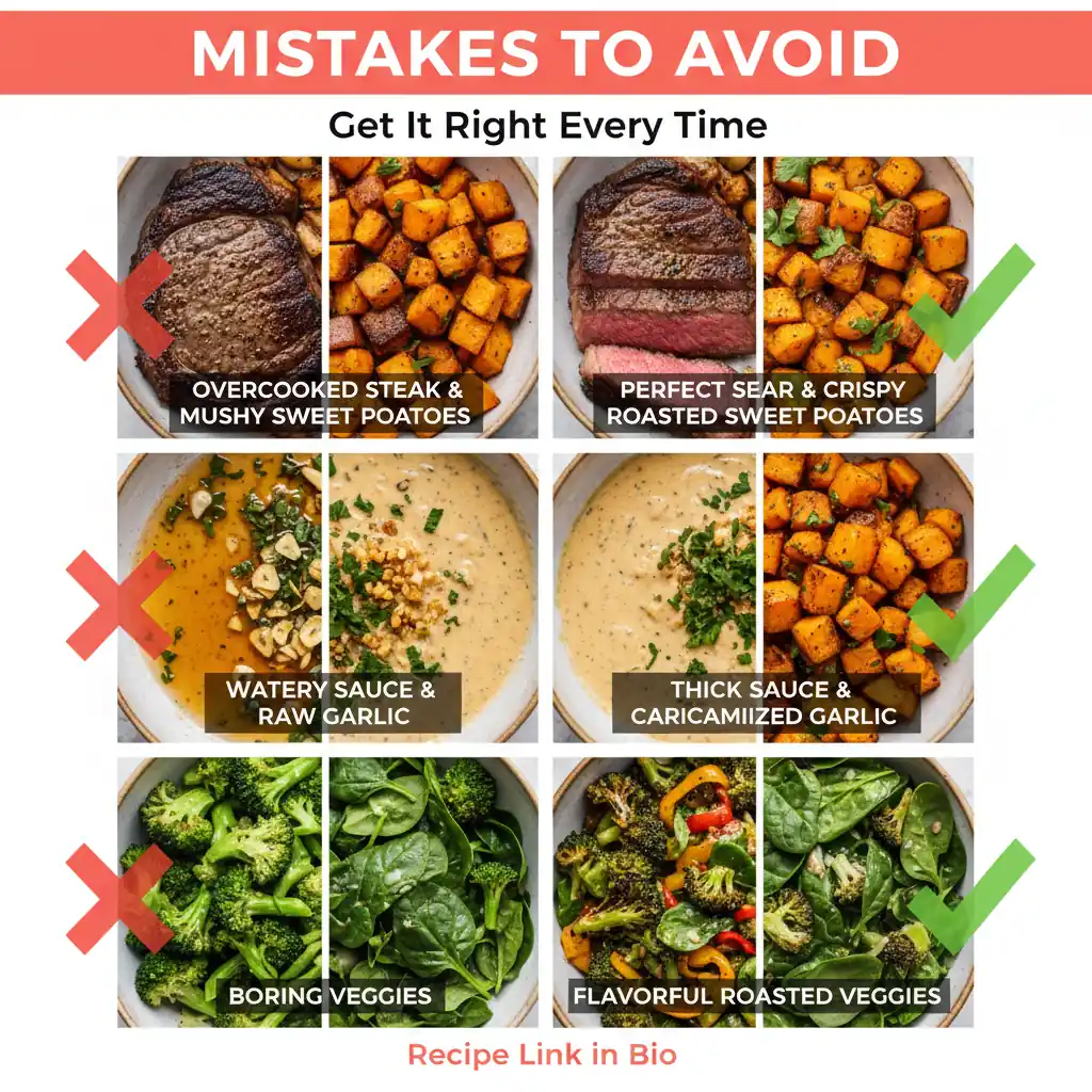 steak sweet potato bowl recipe common mistakes