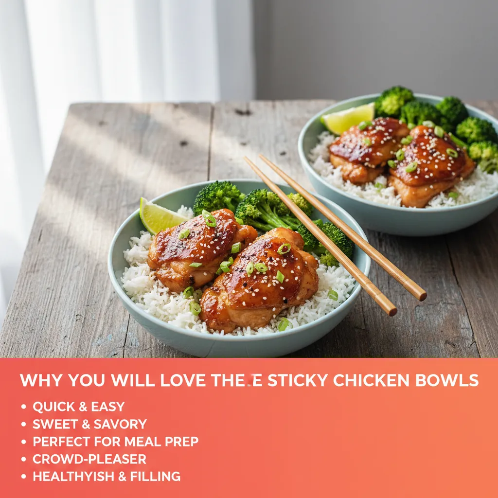Why you'll love sticky chicken bowls