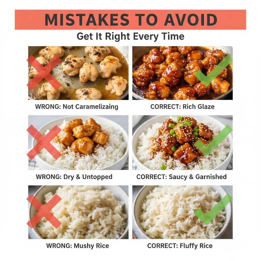 sticky chicken rice bowl recipe common mistakes