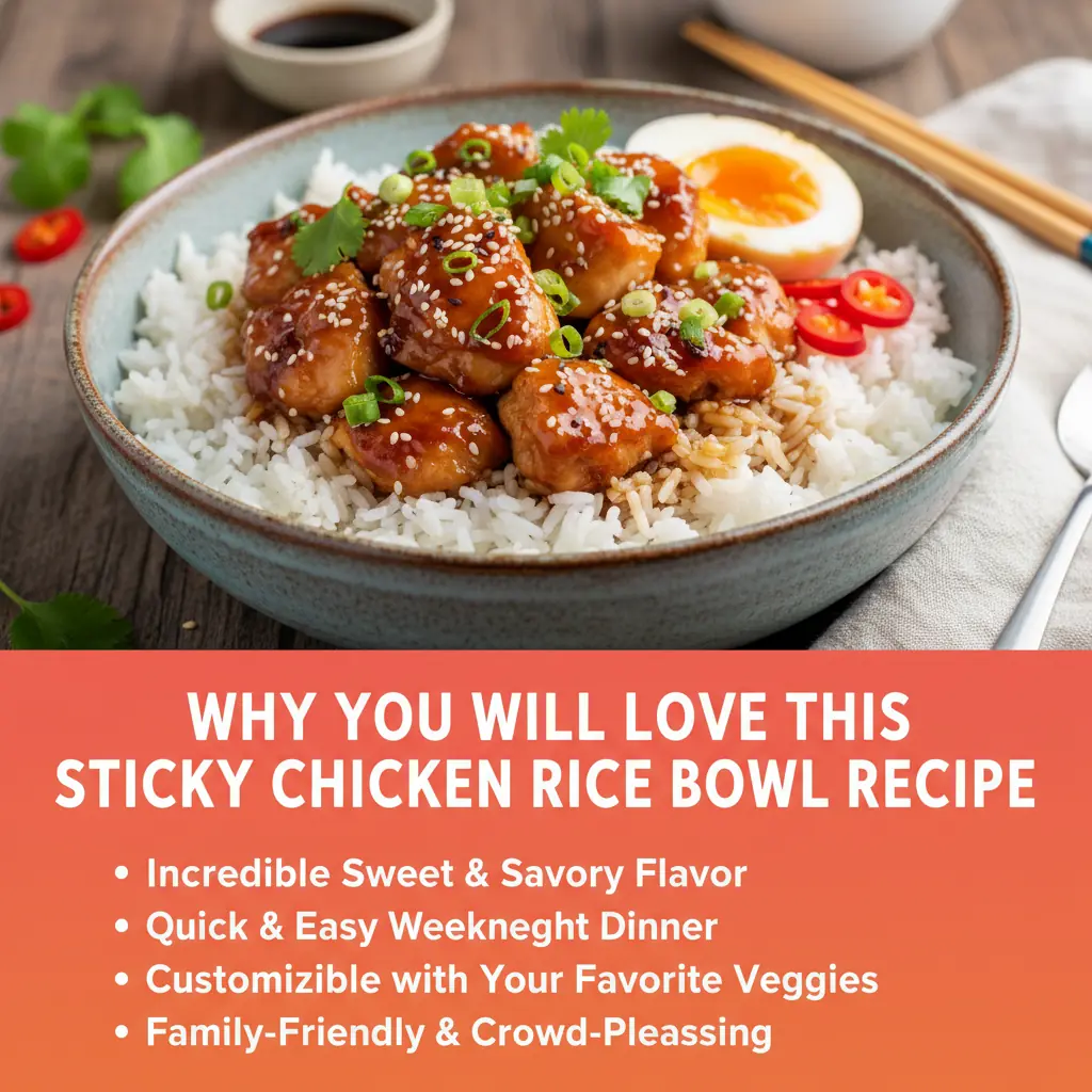 Why you'll love sticky chicken rice bowl recipe