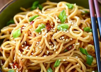 sticky noodles recipe featured
