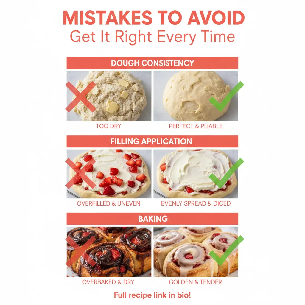 strawberries and cream sweet rolls recipe common mistakes