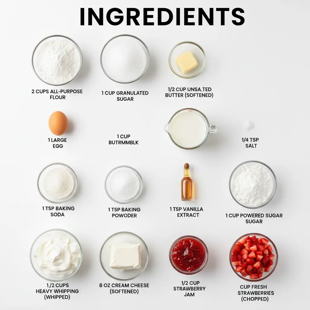 strawberries and cream whoopie pies recipe ingredients