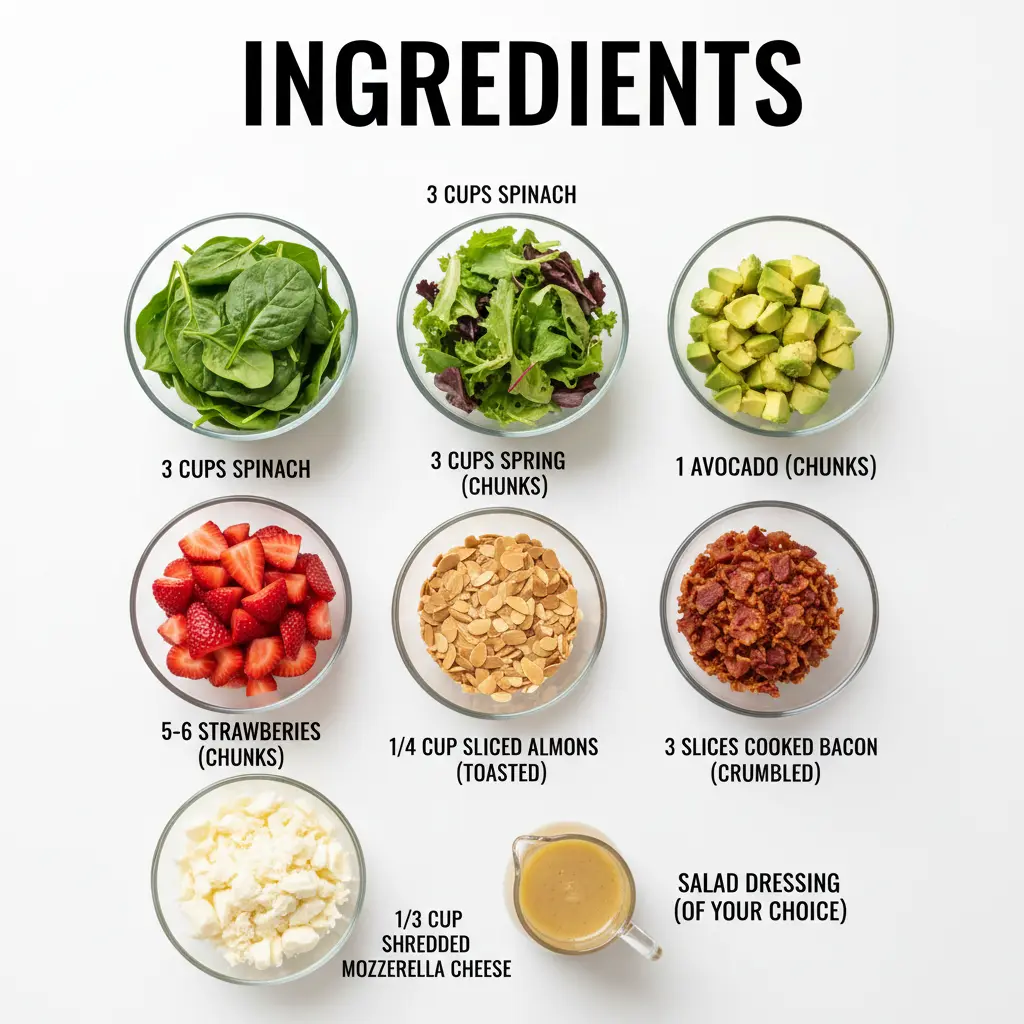 strawberry avocado spinach salad recipe ingredients