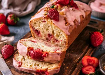 strawberry bread recipe featured