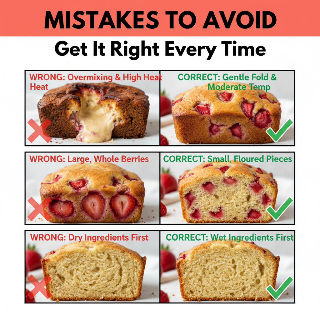 strawberry bread recipe common mistakes
