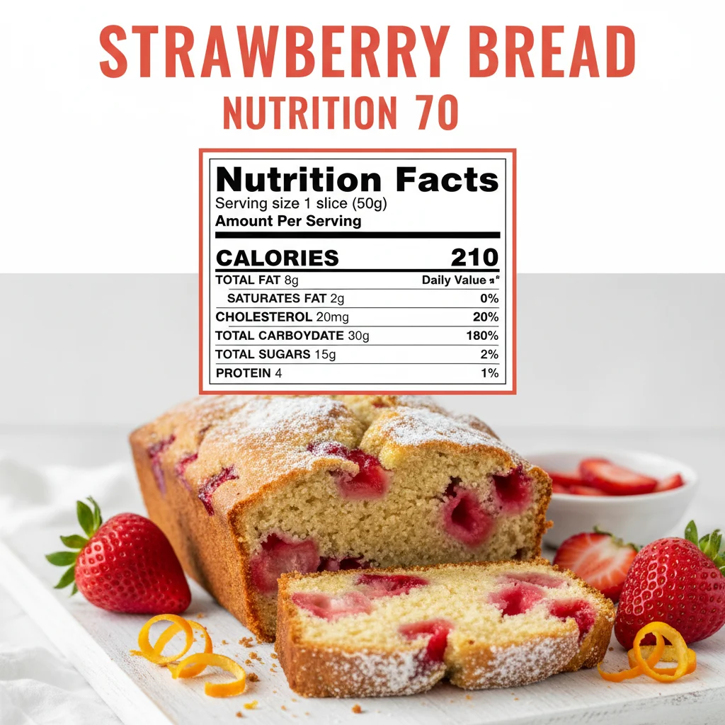 strawberry bread recipe nutritional information