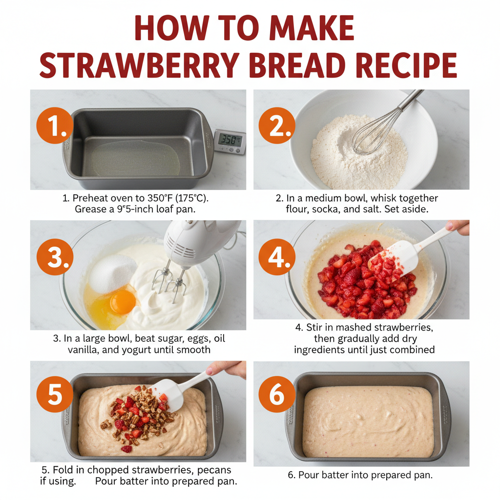 How to make strawberry bread recipe