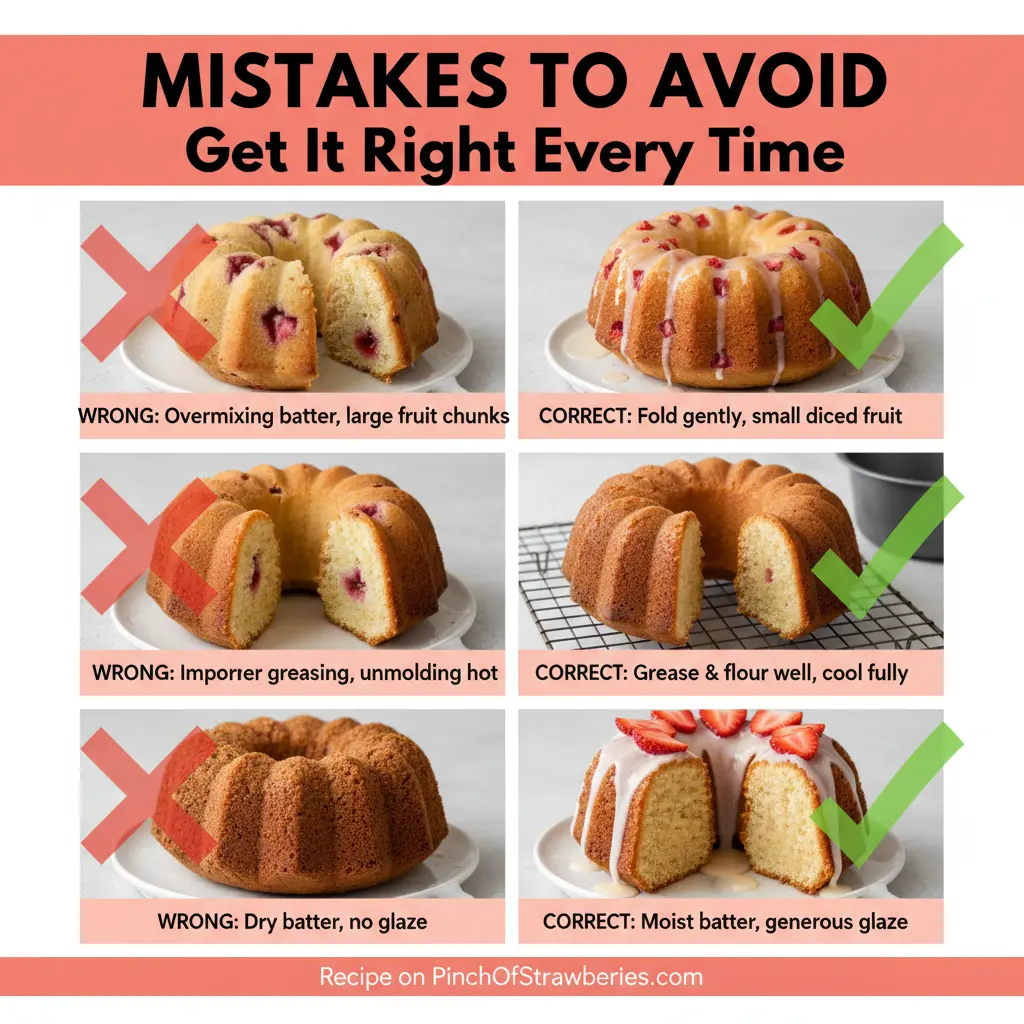 strawberry bundt cake recipe common mistakes