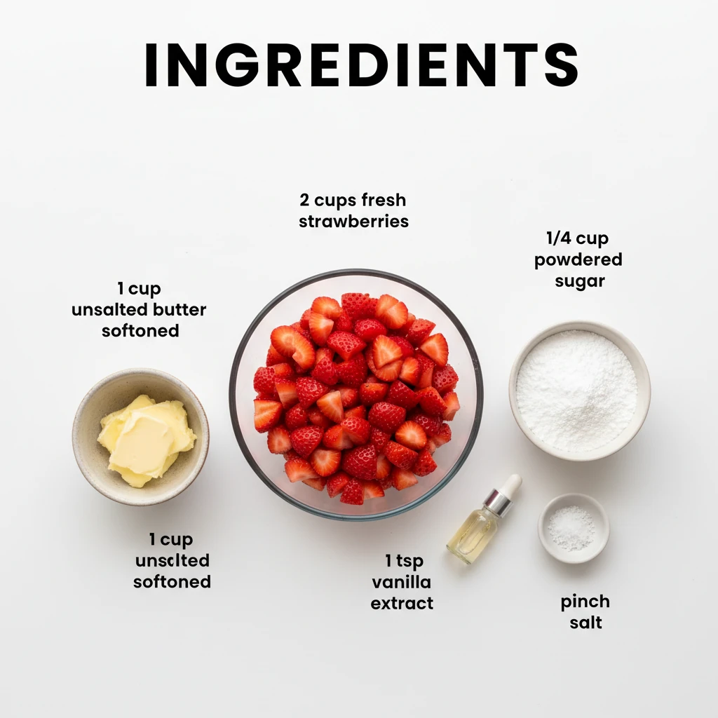 strawberry butter recipe ingredients