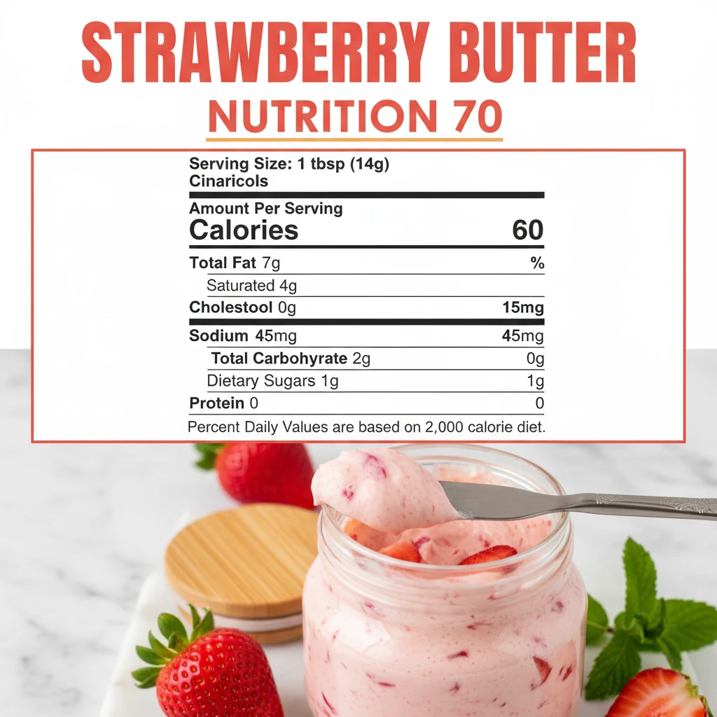 strawberry butter recipe nutritional information