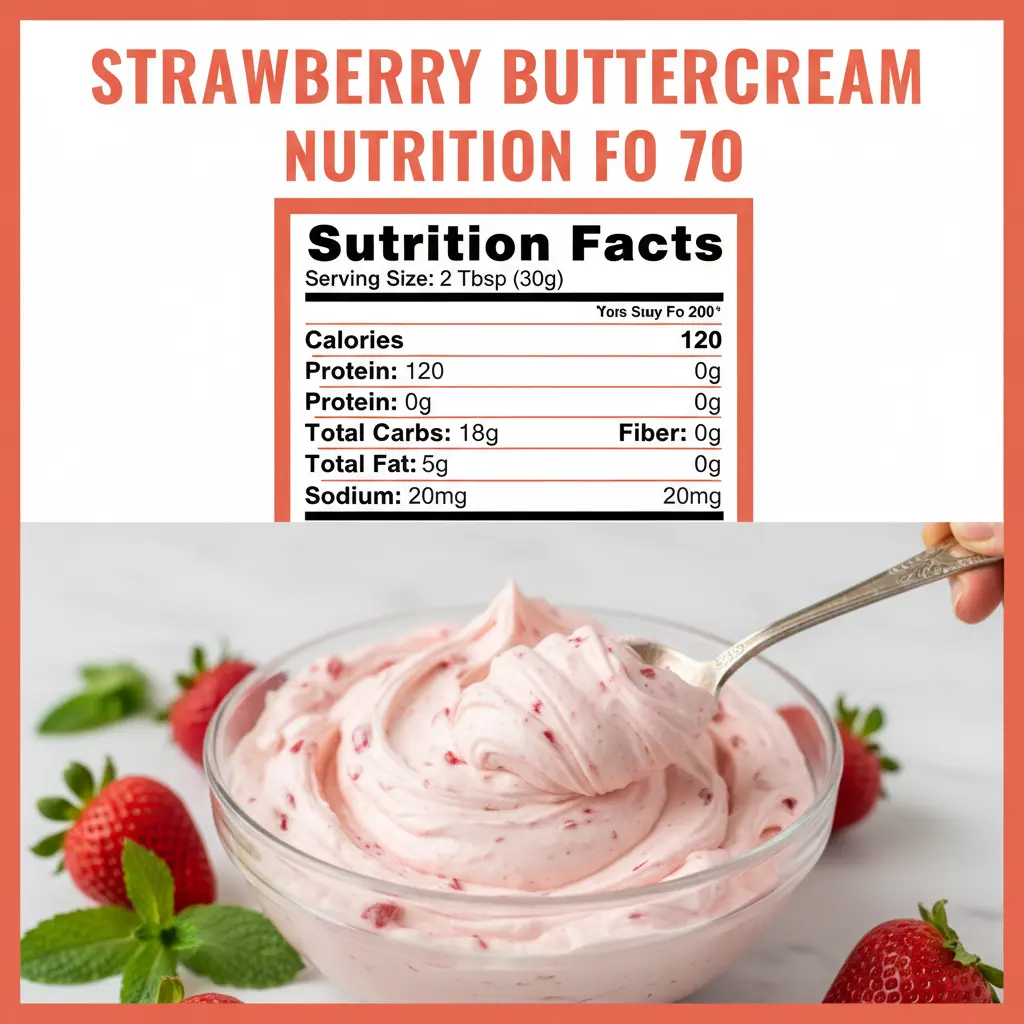 strawberry buttercream recipe nutritional information