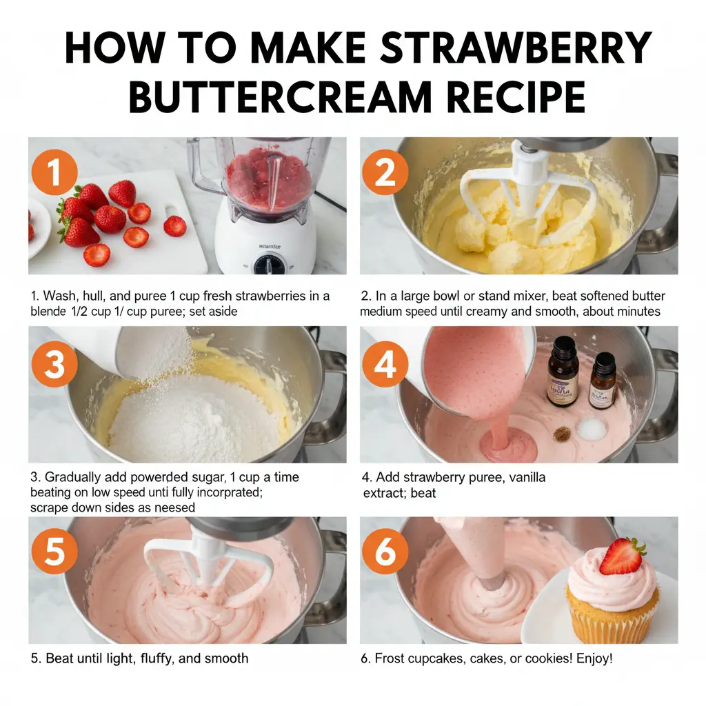 How to make strawberry buttercream recipe