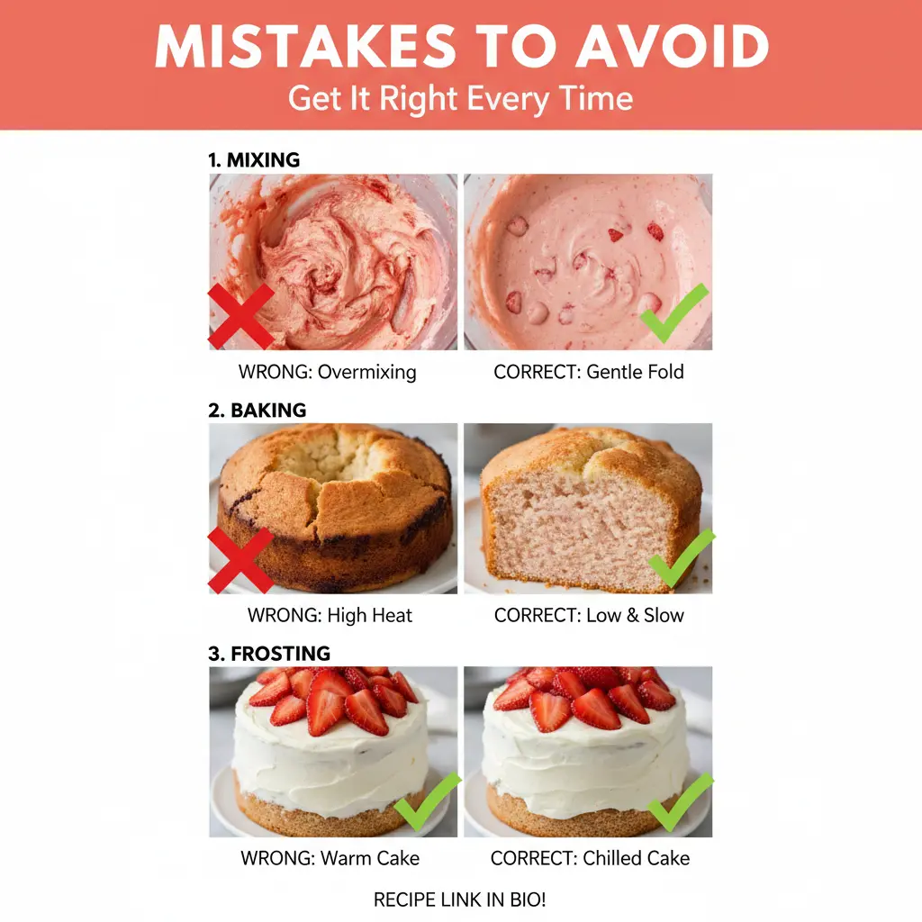 strawberry cake recipe common mistakes