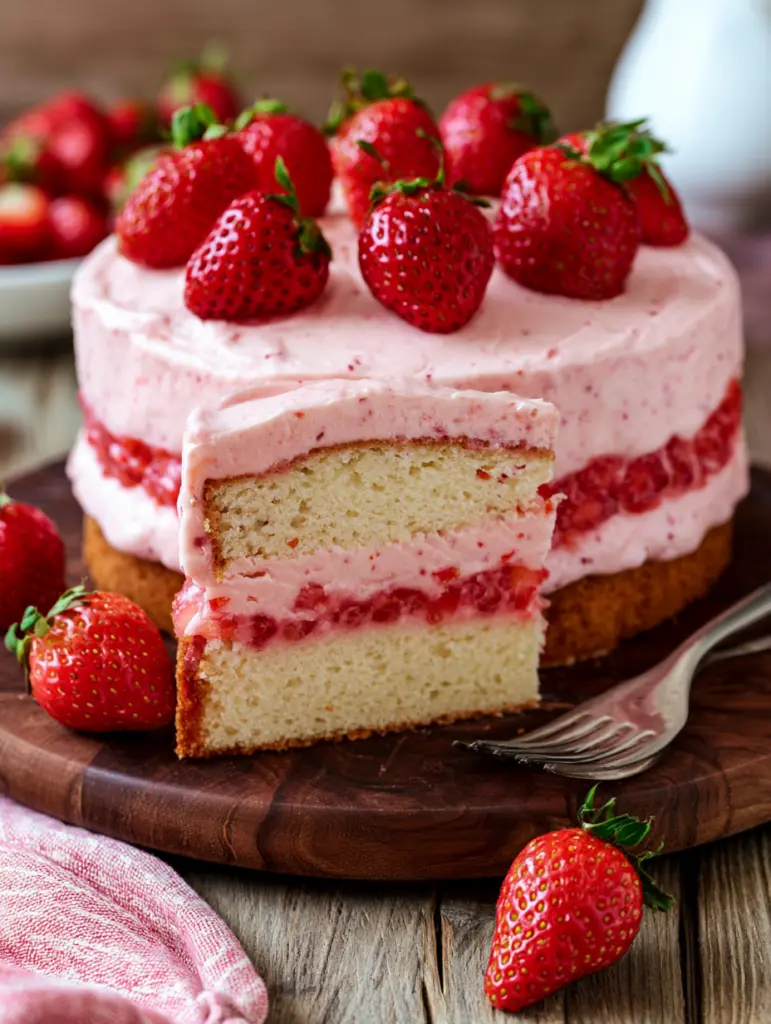 strawberry cake recipe recipeCard1