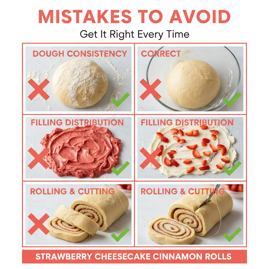 strawberry cheesecake cinnamon rolls common mistakes
