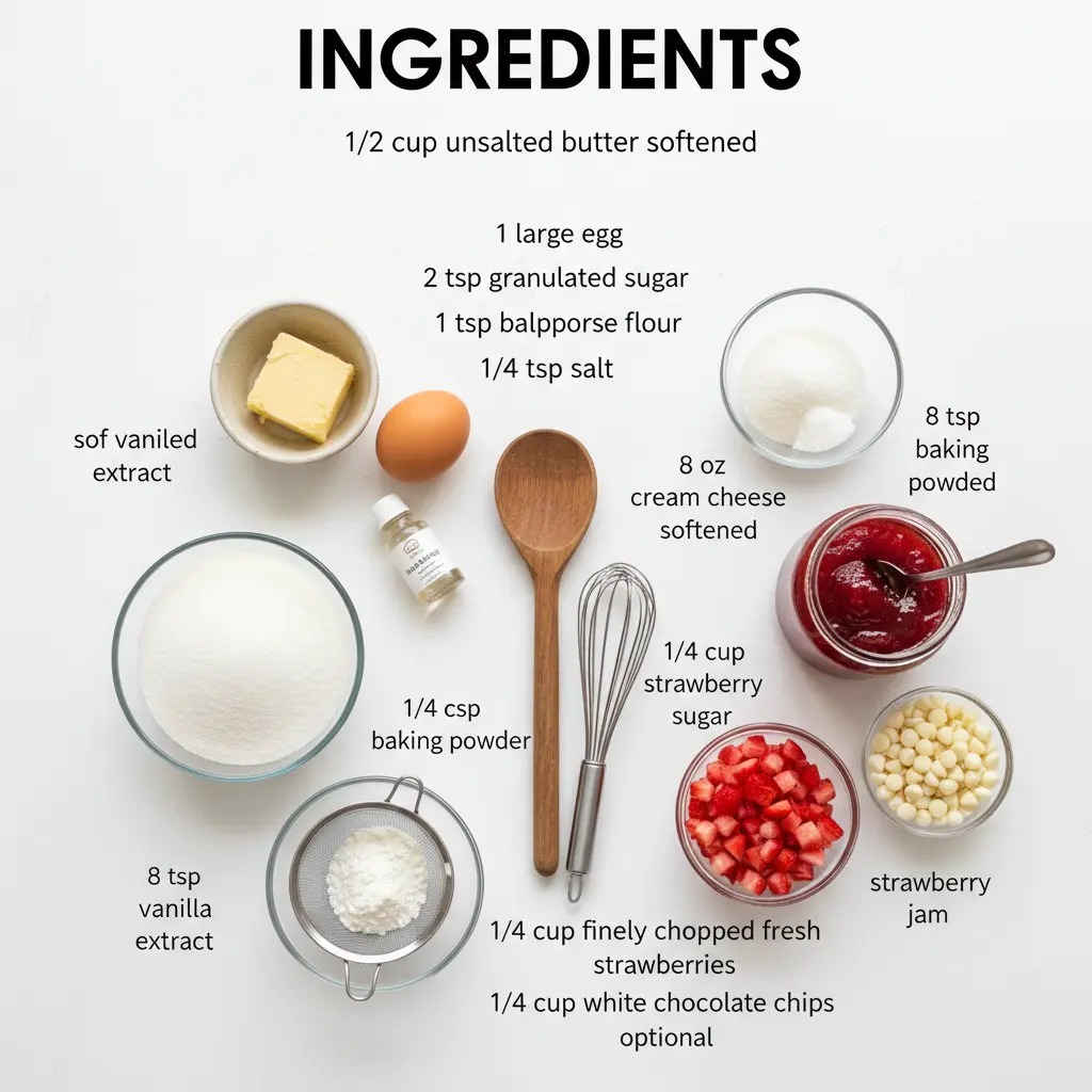strawberry cheesecake cookies recipe ingredients