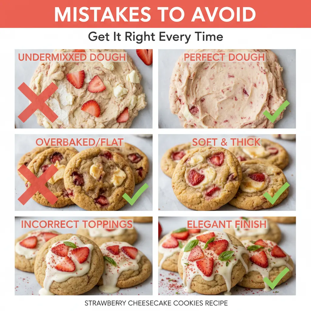 strawberry cheesecake cookies recipe common mistakes