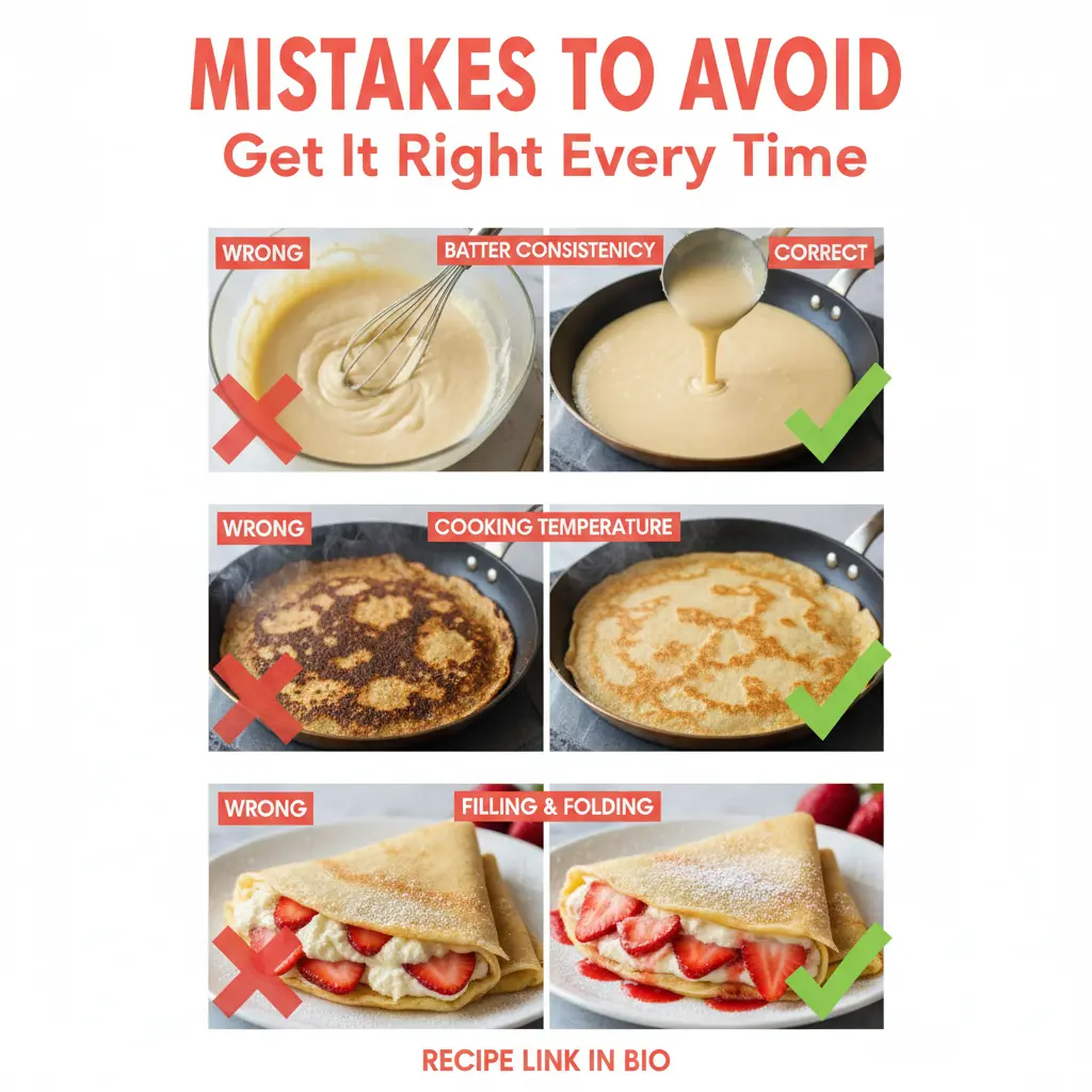 strawberry cheesecake crepes recipe common mistakes