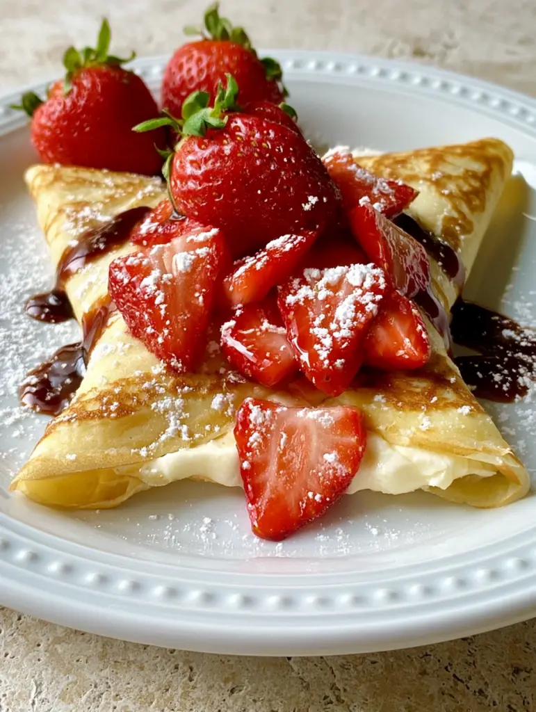 strawberry cheesecake crepes recipe recipeCard1