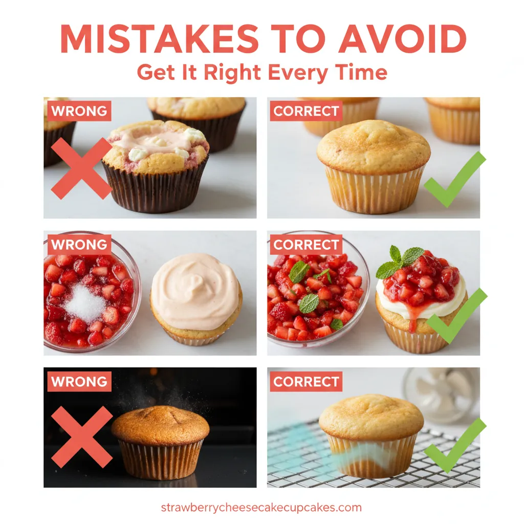 strawberry cheesecake cupcakes recipe common mistakes